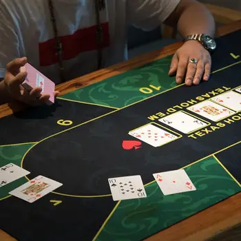 1.2 m Deluxe Süet Kauçuk Texas Holdem Pokers Masa Örtüsü Çiçek Desenli Casino Poker Seti Masa oyun halısı Poker Aksesuarı