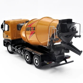 1: 50 alaşım beton mikser kamyonu modeli, sürgülü oyuncak inşaat kamyonu, simülasyon tank kamyon, ücretsiz kargo