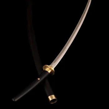 1/6 Ölçekli El Yapımı Minyatür Kılıç VG10 Bıçak, Abanoz Kolu Japon Wakizashi Katana Samuray Kılıçları