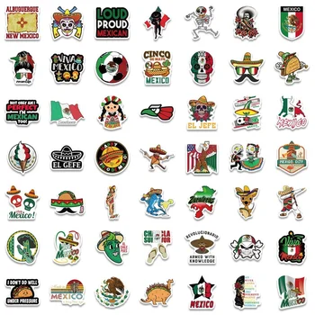 10/30/50/100 adet Meksika Tarzı Graffiti Çıkartmalar Dizüstü Gitar Telefon Bagaj Kask Kaykay Araba Tampon Buzdolabı Vinil Çıkartması
