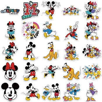 10/30/50 adet Disney Sevimli Mickey Mouse Karikatür Çıkartmalar Çıkartmaları Telefon Dizüstü Bagaj Karalama Defteri Kaykay Graffiti Sticker Çocuk Oyuncak