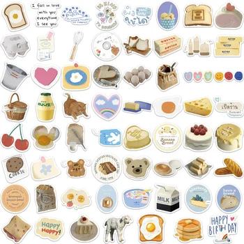 10/30/63 ADET Sevimli INS Tarzı Süt Gıda Karikatür Çıkartmalar DIY Buzdolabı Telefon Bavul Dizüstü Dizüstü Araba Graffiti Sticker Çocuk Oyuncak