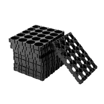 10x18650 Pil 4x5 Hücre Spacer Yayılan Kabuk Paketi Depolama Rafı plastik ısı Tutucu Siyah Depolama Rafı