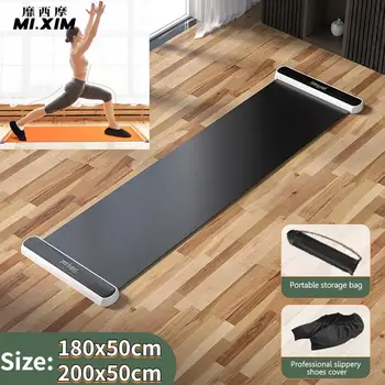 140/180/200cm Spor Spor Kayma Plakası Buz Hokeyi Paten Bacak egzersiz matı Antiskid Bacak Çekirdek Eğitim Egzersiz Tahtası