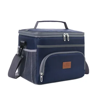 15L yalıtımlı öğle yemeği çantası Bento kutu konteyner tote Seyahat açık soğutucu çanta piknik su geçirmez Çanta