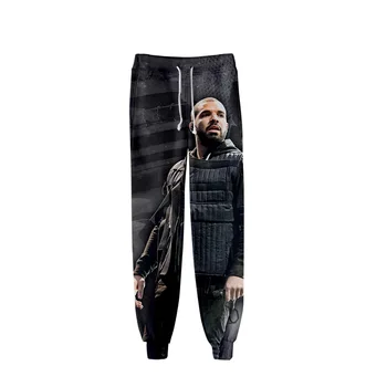 2020 Unisex Hip Hop Rapçi Drake Ter Pantolon 3D Joggers Pantolon Pantolon Erkek / Kadın Giyim Hip Hop Pantalon Homme Sweatpants