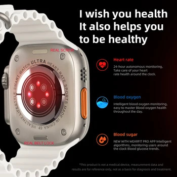 2022 WK8 Ultra akıllı saat Serisi 8 Titanyum Alaşımlı 1: 1 49mm Kasa Bluetooth Çağrı NFC Vücut Sıcaklığı Su Geçirmez Smartwatch Erkekler