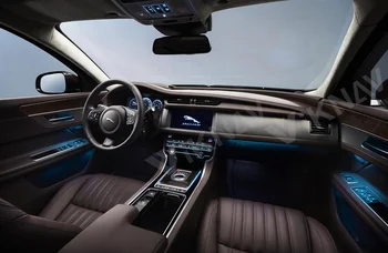 2Din Android Araba Radyo Jaguar XF İçin XFL 2016-2019 Araba Multimedya Oynatıcı 10.25 İnç AC Panel İklim Kontrolü Dokunmatik LCD Ekran
