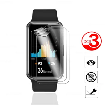 3 Adet Hidrojel Koruyucu Film İçin Huawei İzle D Smartwatch Yumuşak Tam Kapak Ekran Koruyucu için Huawei izle D Film Değil cam