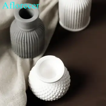 3D Mini Vazo Kalıp Dıy Aromaterapi Alçı Kalıpları silikon kalıp manuel çimento kalıp DIY vazo kalıp saksı kalıp