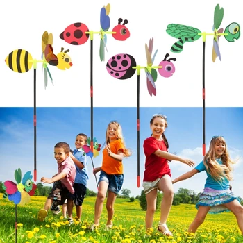 3D Payetler Hayvan Arı Fırıldak Rüzgar Spinner Ev Bahçe bahçe dekorasyonu Çocuk Oyuncak sıcak