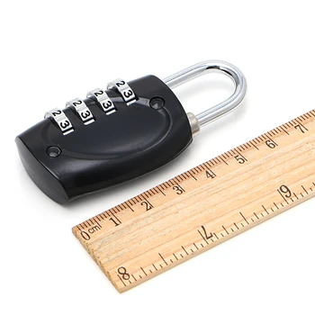 4 Arama Haneli şifreli kilit Kombinasyonu Bavul Bagaj Metal Kod Şifre Kilitleri Asma Kilit Seyahat Güvenli Anti-Hırsızlık Cijfersloten