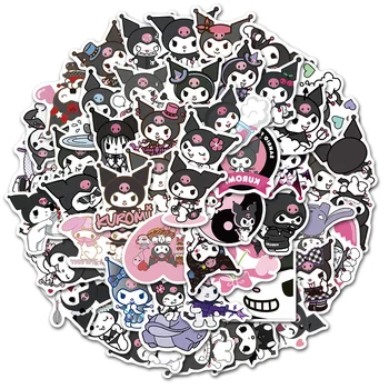 50 adet Hello Kitty Sticker Sevimli Sticker Karışık Sanrio Kuromi Benim Melodi Çıkartmalar Dizüstü Telefon için Kawaii Oyuncaklar Hediyeler Çocuklar Kızlar için