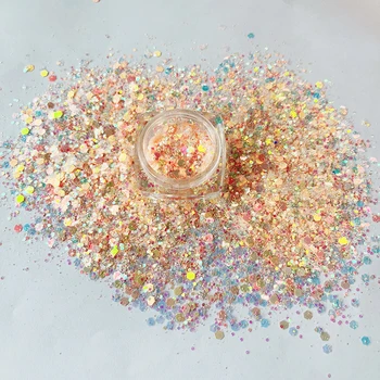 50g Peri Gözyaşları Glitter Pembe Purper Nail Art Epoksi Reçine Dolum Dolgu DIY Mix Renk Sequins Takı Yapımı İçin Bardak Bardak