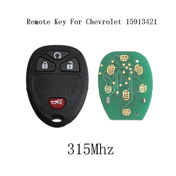 Araba anahtarı GM Chevy Anahtarsız Uzaktan Giriş Verici 15913421 4 Düğmeli