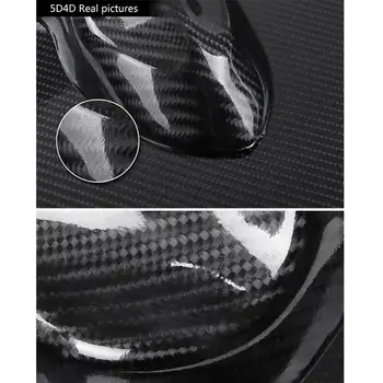 Araba Styling Parlak Siyah 6D Karbon elyaflı vinil film Araba Sarma 6D Karbon folyo Parlak çizgiler DIY Araba Tuning Sticker