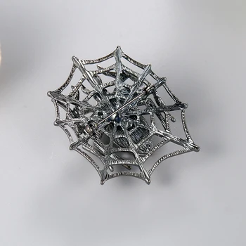 Baiduqiandu Marka Yeni Varış Antik Gümüş Renk Kaplama Koyu Örümcek Broş Pins