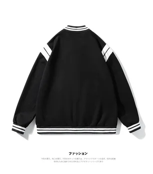 Beyzbol Üniforma erkek 2022 Sonbahar Yüksek Sokak Ceket Japon Moda Bombacı Ceket Marka Giyim Rahat Kolej Giyim