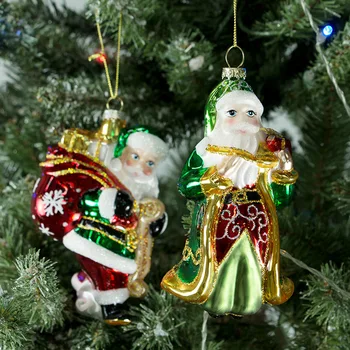 Cam Süsler Noel Ağacı Noel Baba Ev Dekorasyonu Yenilikler Dondurma Noel Tatil Parti Deco Yeni Yıl 2023