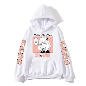 Casus X Aile hoodie Kawaii Anime Hoodies erkek kadın Tişörtü Harajuku svetşört Moda Streetwear Giyim