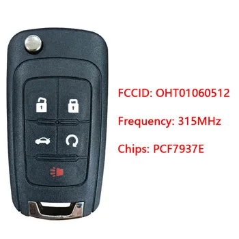 Chevrolet Cruze 2011-2016 için Giriş Uzaktan Çevirme Anahtar Fob 315 MHZ(FCC OHT01060512, PN 13504199, 13500221 CN014058