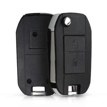 Dandkey Modifiye Çevirme Katlanır Anahtar Kabuk Toyota AYGO Citroen C1 C3 Peugeot 307 İçin Giriş Uzaktan Anahtar Kutu 2 Düğmeler