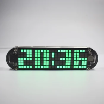 DIY LED Nokta Vuruşlu DS3231 Çok Fonksiyonlu Çalar Masaüstü Saat Elektronik Kiti ile Sıcaklık Tarih Tatil Doğum Günü Ekran