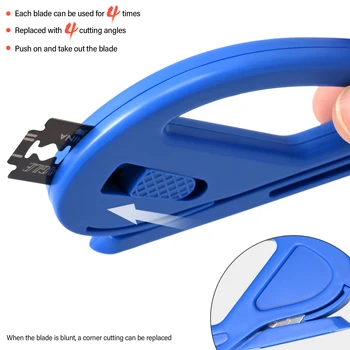 EHDIS 4 adet Snitty Güvenlik Vinil Kesici Karbon fiber film Kesme Bıçağı Kağıt Araba Sticker Çıkartma Eğme Otomatik Folyo Sarma Aracı