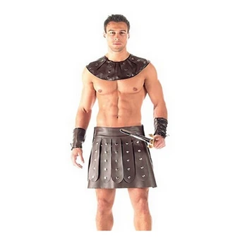 Erkekler Cadılar Bayramı Cosplay Kostümleri Roma Spartan Gladyatör Savaşçı kostüm süslü elbise Bekarlığa Veda Partisi Kıyafet