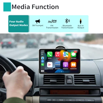 Evrensel 7.5 inç Dokunmatik Ekran Kablosuz Android Oto Carplay Tablet Multimedya Video Oynatıcı Çift Bluetooth Araç Radyo Navigasyon