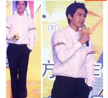 Gömlek erkek TB Quan Zhilong poplin gömlek thom sonbahar üç renkli şerit uzun kollu erkek ve kadın boyutu