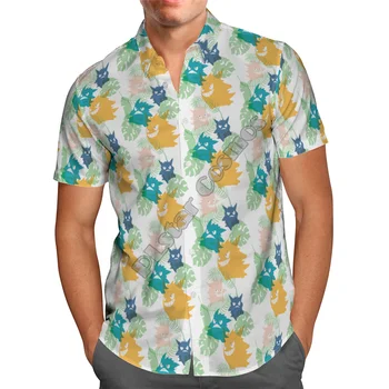 Hawaii Gömlek Hawaii plaj Yaz Kafatası Baskılı 3d erkek gömleği Harajuku Tee hip hop gömlek 16