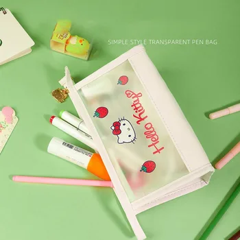 Hello Kitty Kozmetik Çantası Kadın Taşınabilir Kore Tarzı Kadın Makyaj Çantaları Kılıfı makyaj çantası Su Geçirmez Makyaj Organizatör Vaka