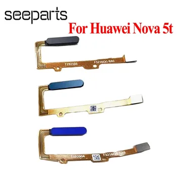 Huawei Nova için 5t Ev Düğmesi Nova 5t Parmak İzi Dokunmatik KİMLİĞİ sensör esnek kablo Şerit Değiştirme Nova 5T YAL-L21 L41 AL10