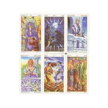 Ispanyolca Tarot Güverte İngilizce Fransızca İtalyanca Almanca Tarot Kartları Kitap Rehber Yeni Başlayanlar İçin 78 Kartları Samimi İlişki