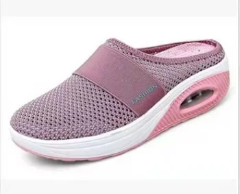 Kadın Kama Terlik Premium Terlik Vintage kaymaz Rahat Kadın Platformu Retro ayakkabı Artı Boyutu Ortopedik Diyabetik Sandalet