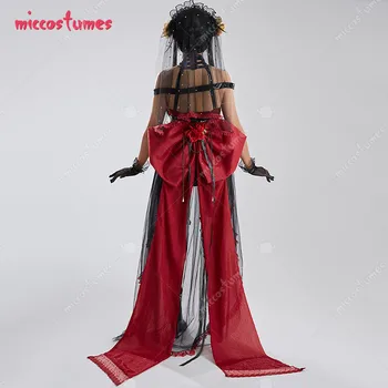 Kadın Yor Forger Türev Kırmızı Düğün Takım Elbise Seksi İç Çamaşırı Gelin Bodysuit Büyük Geri İlmek ve Peçe Seksi Cosplay Kostüm