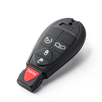 KEYYOU M3N32297100 Dodge Dart 2012-2016 İçin 4/5 Düğmeler Araba Uzaktan Anahtar Fob 433mhz ID46 Çip Dodge Anahtar Anahtarsız Akıllı Araba Anahtarı