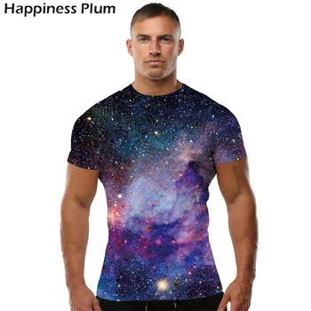 KYKU Galaxy Tshirt Erkek / kadın Evren Uzay T Shirt Hip Hop Tee 3d baskı t-shirt Serin Erkek Giyim 2018 Yaz Hiphop Giysileri