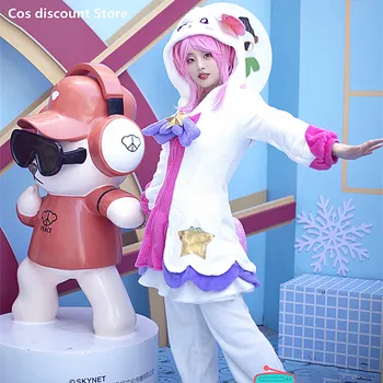 Lux Cosplay Kostüm Oyunu LOL Luxanna Crownguard Lacus Pijama Bayan Parlaklık Anime Kadın Rol Yapma Giyim Boyutları S-XL