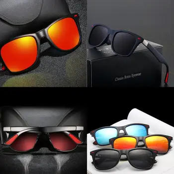 Lüks polarize güneş gözlüğü kare ışık ultraviyole ışınları moda giyim Vintage evrensel klasik Divling marka güneş gözlüğü UV400