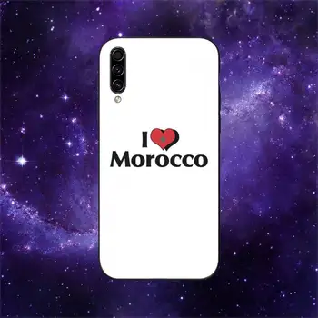 Maroc Fas Bayrağı Telefon Kılıfı İçin Samsung Galaxy A02 A12 A13 A22 A32 A41 A51 A53 A71 A73 Kabuk
