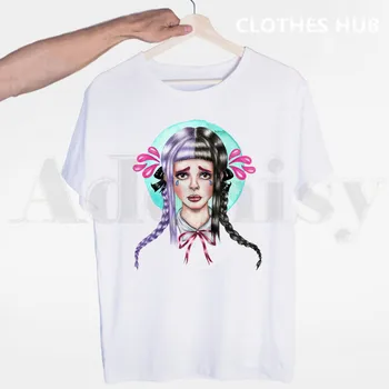 Melanie Martinez Kpop Yaz Grafik Estetik Tişörtleri Erkekler Moda Yaz T-shirt Tişört En Tees Streetwear Harajuku Komik