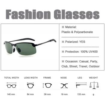 Moda polarize güneş gözlükleri Erkekler Kadınlar için Yarı çerçevesiz Açık Spor Sunglass UV400 Lens Sürüş Bisiklet Güneş Gözlüğü
