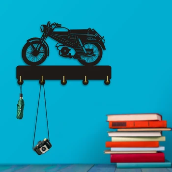 Motosiklet Ceket Duvar Kanca Motosiklet Srevice Iş Işareti Giysi Çok amaçlı Anahtar Tutucu Askı Raf Kanca Biker Hediye