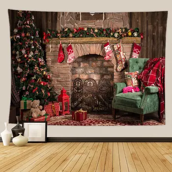 Noel Çiftlik Evi Süslemeleri Mutfak Duvar Halıları Yılbaşı Ağacı Halıları Yılbaşı Hediyeleri Şömine Süslemeleri