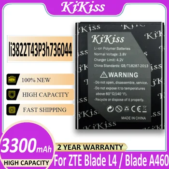 Orijinal KiKiss 100 % Yüksek Kalite 3300mAh Li3822T43P3h736044 Pil için ZTE Blade L4 A460 Telefonu Pil + Parça NO