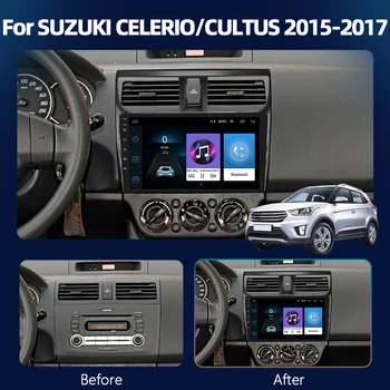 Podofo 4G CarPlay Android Oto Araba Radyo Suzuki Celerio-2018 İçin Multimedya Oynatıcı GPS Autoradio 2din Kafa Ünitesi DSP Stereo