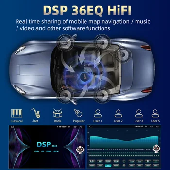 Podofo Araba Radyo Android 10.0 8 Çekirdek 8+128G DSP Volkswagen/VW Polo 2011-2016 4G + WıFı 9 