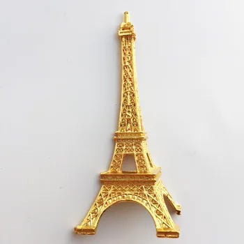 QIQIPP Fransız sermaye Paris landmark Eyfel Kulesi üç boyutlu alaşım manyetik buzdolabı mıknatısı